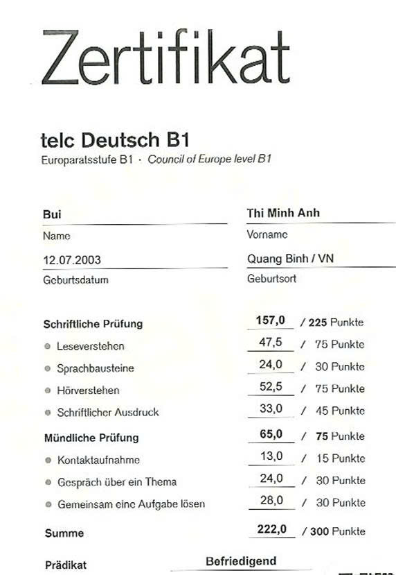 Học Viên Toyo Đậu Chứng Chỉ B1 – Hành Trình Vượt Khó Thành Công Rực Rỡ