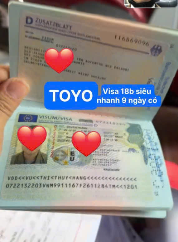 Toyo Đậu Visa Đức Chỉ Sau 9 Ngày Nhờ Quy Trình Hồ Sơ Chuẩn Chỉnh